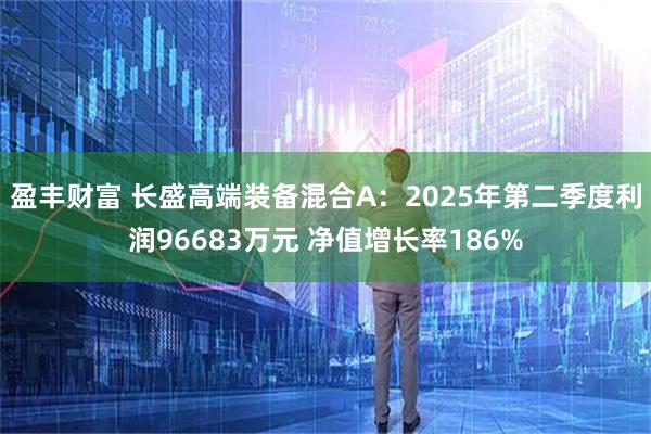 盈丰财富 长盛高端装备混合A:2025年第二季度利润96683万元 净值增长率186%